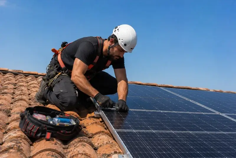 Maintenance et monitoring de panneaux solaires à Sauzet